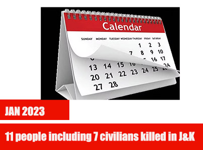 Jan 2023: 11 people including 7 civilians killed in J&K Srinagar