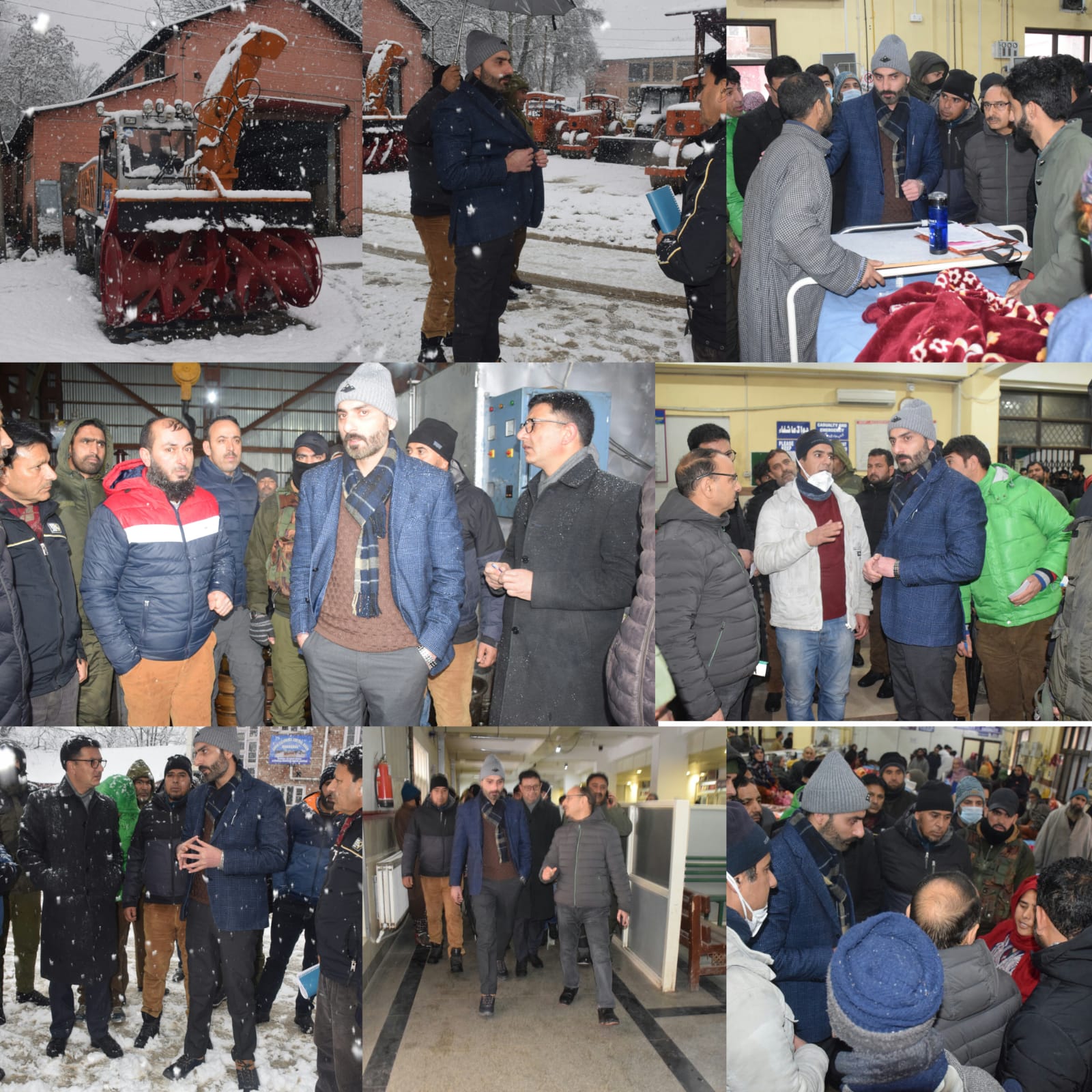 DC Anantnag takes stock of Snow clearance measures; visits health facilities