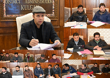 DC Kulgam reviews functioning of Revenue department