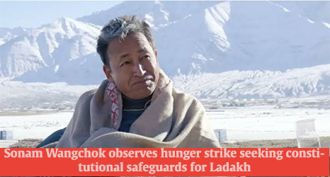 Sonam Wangchok observes hunger strike seeking constitutional safeguards for Ladakh