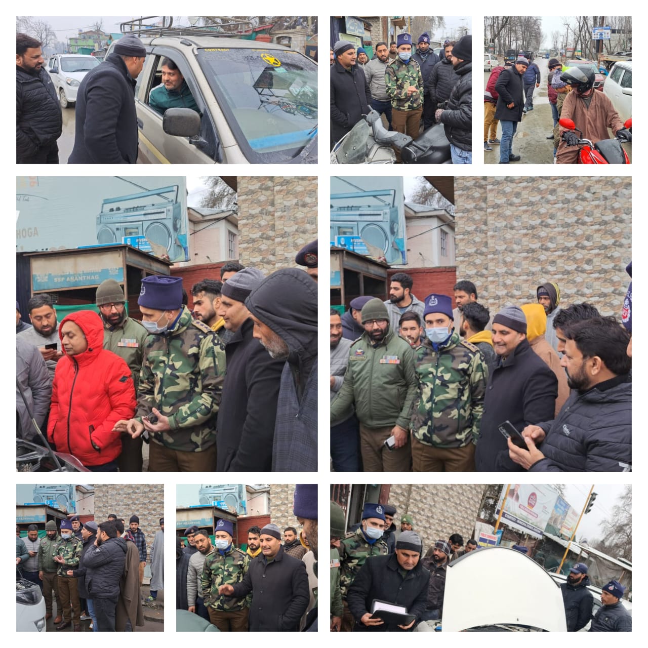 Road Safety Week: Helmet & Seat Belt campaign held at Anantnag