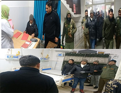 DC Kupwara pays surprise visit to Sub District Hospital Sogam