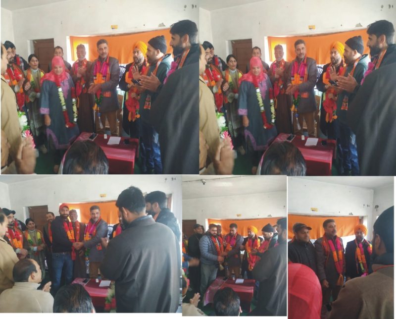 General Body Meeting of BJP Dsitrcit Pulwama Held Today District President Lateef Ahmad bhat Welcome news member