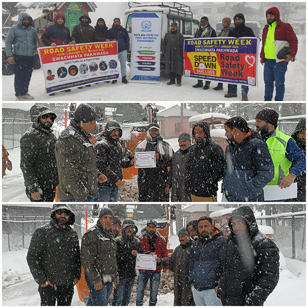 Law-abiding drivers felicitated on highway