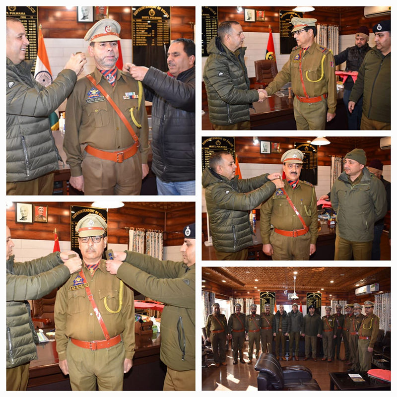 PIPING CEREMONY HELD AT DISTRICT POLICE OFFICE PULWAMA