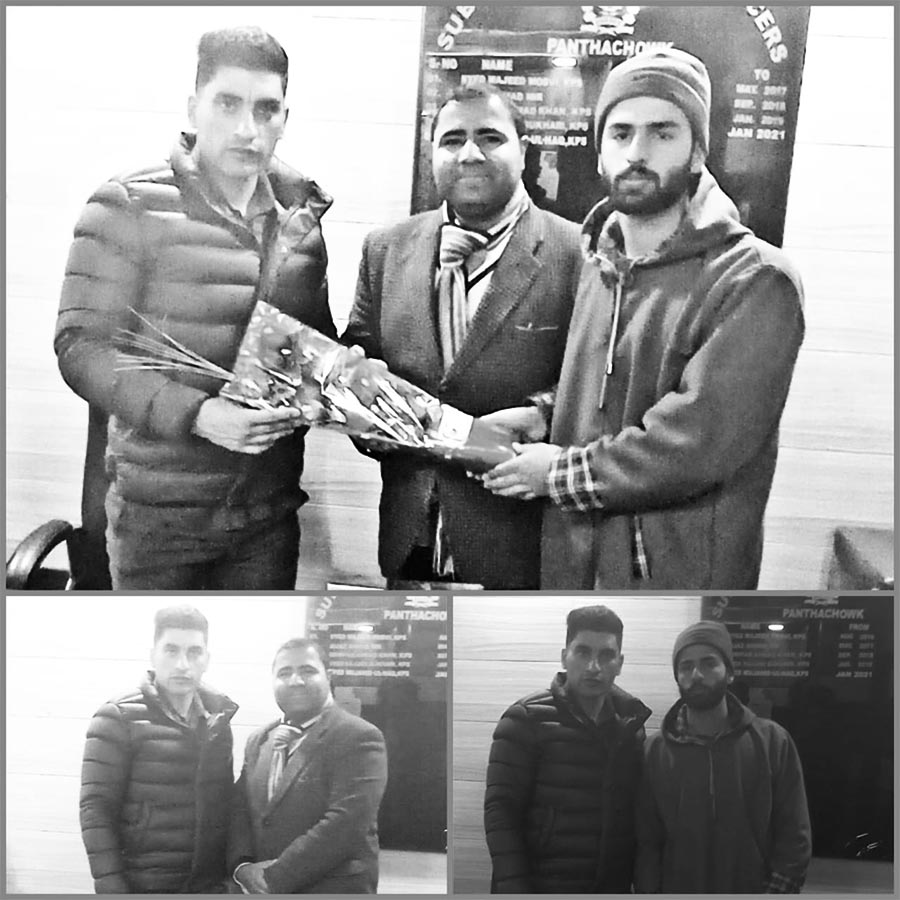 President & Vice President of Angel's Cultural Academy meets Newly appointed SDPO Pantha Chowk Srinagar.