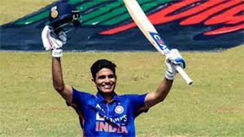 Gill Double-Ton Propels India to 349/8