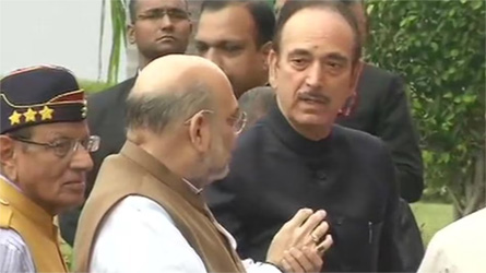 Ghulam Nabi Azad, Chairman DAP, took-up the eviction of land issue with Union Home Minister Amit Shah.
