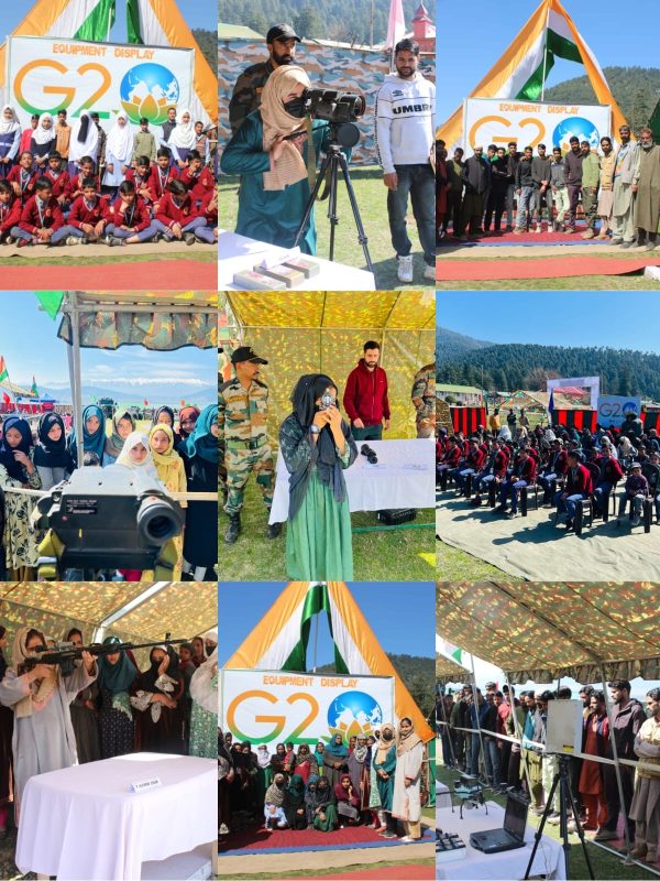 Sagar Rafeeq Chak Keegam, 10 Mar: Indian Army organised a display of weapons and equipment used by the armed forces, on Friday. The programme was organised to instil a sense of pride, faith and confidence in the custodians of national security in the minds of the local populace. The event was endeavour to spread awareness among the youth and school children about the culture, ethos and combat profile of the Indian Army. It also provided a platform for civil-military interaction. The equipment display was organised as a part of ‘Know your Army’ campaign. A day long display of military equipment give visitors a rare opportunity to see how the Indian Army operates to keep nation safe and secure. The event witnessed a footfall of approximately 200 locals. The attendees were captivated by the large assortment of equipment used by Army personnel. The event also offered an opportune moment to guide the youth about the Agniveer Scheme and the prospects of a bright career in the Armed Forces. The display kindled patriotic fervour and pride amongst the youth and facilitated educating them about the most capable and relevant instruments of comprehensive national power. The hearty interaction between the Armed Forces personnel and the locals further strengthened the bond and bonhomie among them, thereby, cementing the citizen-soldier connect. The event witnessed immense exuberance and response from the population.