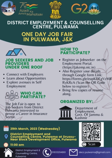One Day Job Fair at Pulwama