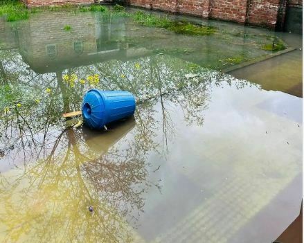 Filthy Water From Clogged Drainage Enters Houses In Umar Colony Lal Bazar