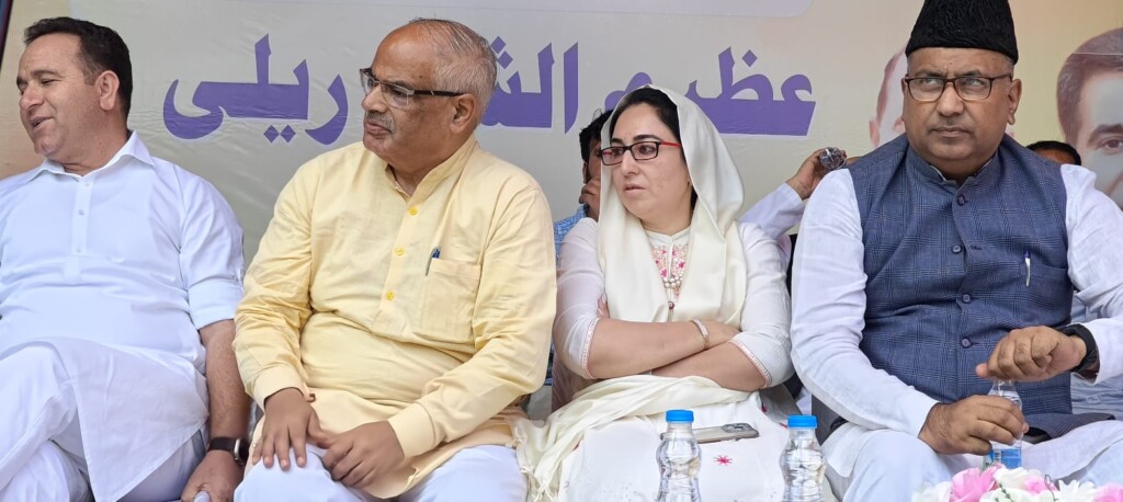 Ashok Koul, Dr Darakhshan Andrabi, G A Khatana address BJP Public Rally at Baramulla