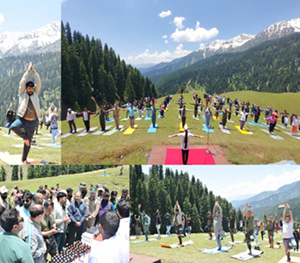 Iconic Pre-Yoga Day Session organised at Magnificent Sinthan Maidan