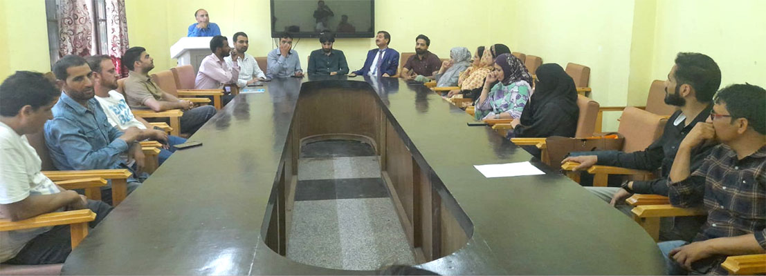 Govt. Degree College Magam organises an event. Faculty members deliverd special lectures