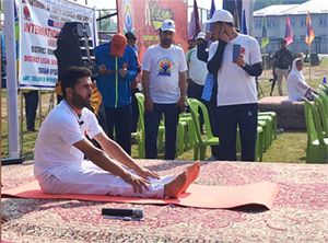 Directorate of Ayush organized Yoga programmes in Ganderbal.
