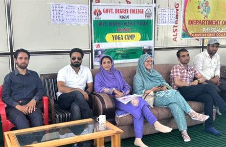 TEN DAY’S YOGA CAMP CONCLUDES AT GOVERNMENT DEGREE COLLEGE MAGAM