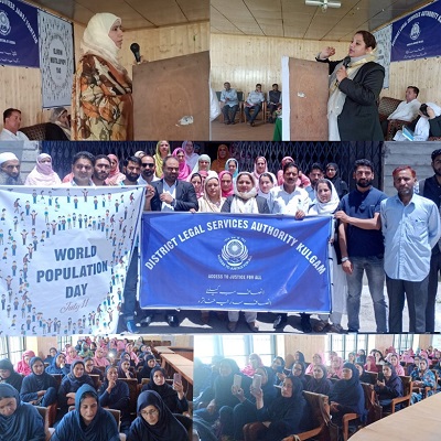 DLSA-Kulgam, DLSA-Anantnag celebrate ‘World Population Day’; organise Awareness programme at Qazigund