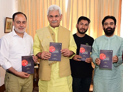 LG Manoj Sinha releases Satish Vimal’s Book “Bansuri Shakhoon Par " & Three other Translations