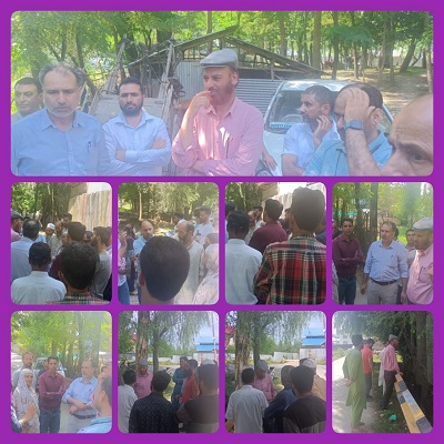 Addl DC Sopore Mr S.A.Raina(JKAS) visited Govt Women's college Sopore