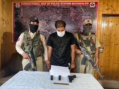 Hybrid Militant of Al Badr arrested in Srinagar: Police
