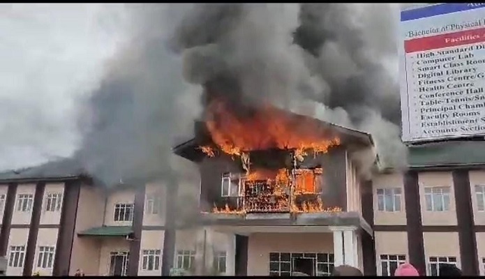 Fire breaks out in Physical Education College in Ganderbal