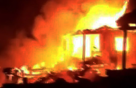 3 Shops Gutted, Firefighter Injured in Overnight Fire Mishap in Bandipora