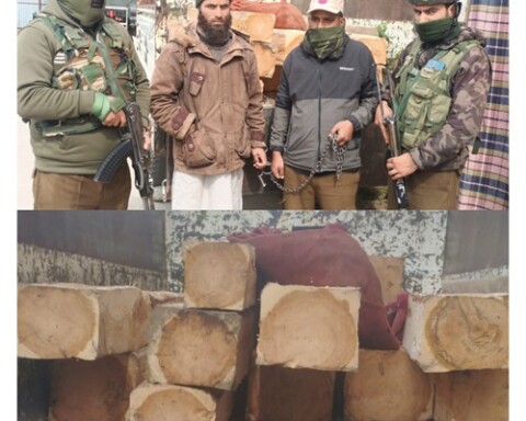 Sopore Police recovered Illicit timber and takes appropriate legal action: