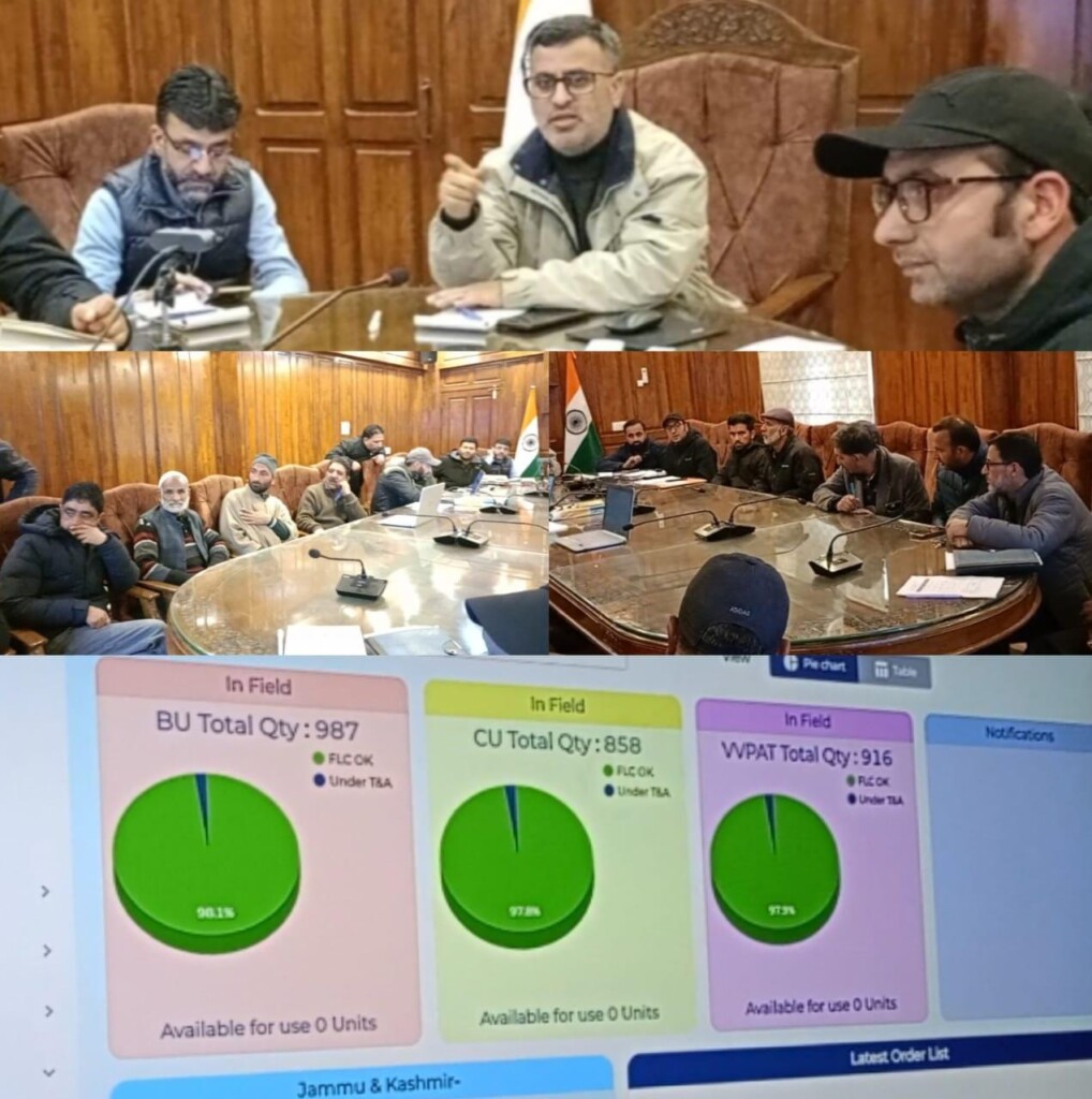 First Phase of EVMs Randomization conducted at Bandipora