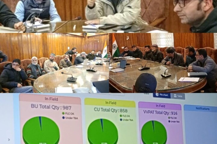First Phase of EVMs Randomization conducted at Bandipora