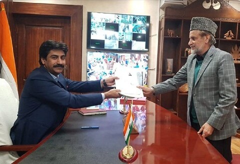 NC leader Mian Altaf Ahmad files nomination from Anantnag-Rajouri LS seat