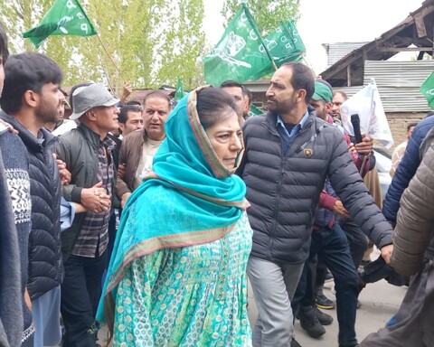 PDP’s roadshow kicks off Lok Sabha campaign in J&K