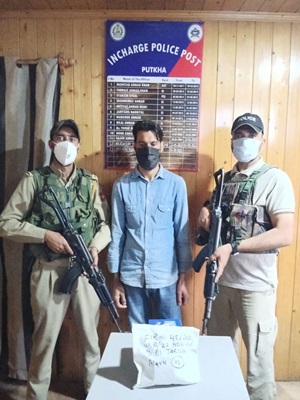 Sopore Police arrested one drug peddler and recovered Psychotropic substances