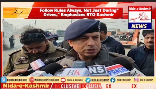 "Follow Rules Always, Not Just During Drives," Emphasizes RTO Kashmir