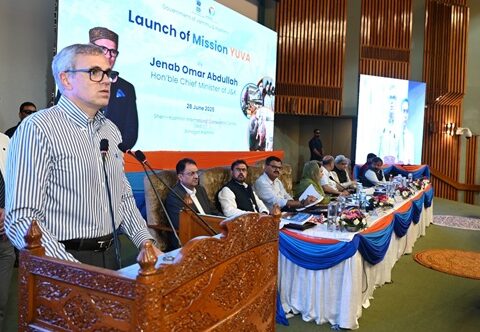 Chief Minister Omar Abdullah launches ‘Mission YUVA’ at SKICC