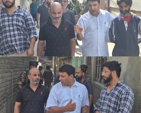Former District Congress President sgr Imtiyaz Khan Visits Lagridora Eidgah During spritual Muharram Processions