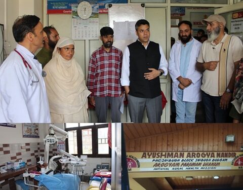 DC Budgam visits PHC Soibugh, assess Healthcare Services & infrastructure