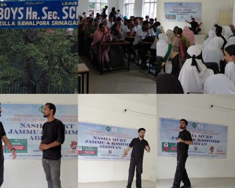 Nasha Mukt J&K Abhiyan: Cultural Unit Srinagar DIPR organises play on drug abuse awareness at GHSS Rawalpora