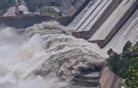 All gates of Salal Dam opened amid continuous rainfall in Reasi