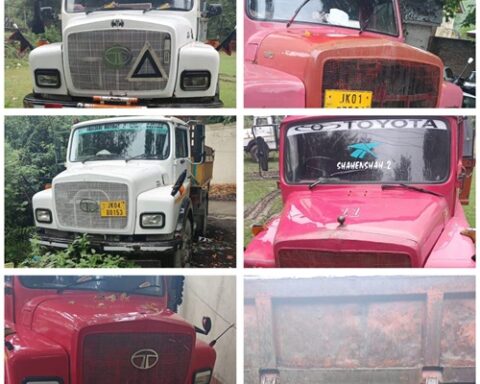 J&K Police seizes 06 vehicles involved in illegal extraction/ transportation of minerals in Ganderbal