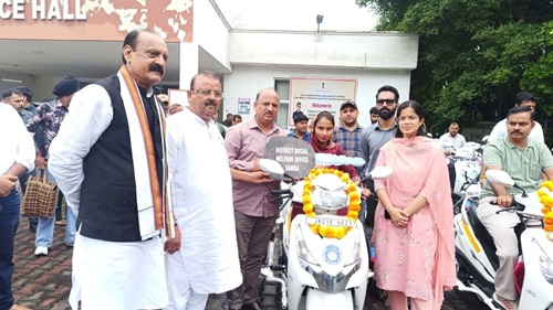 Motorized Tricycles Distributed Among Specially-Abled Beneficiaries in Ramban