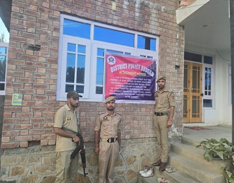 Police Attaches Property of Notorious Drug Peddler Worth ₹50 Lakhs in Budgam