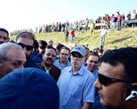Chief Minister Omar Abdullah visits flood-hit areas of Srinagar, Budgam