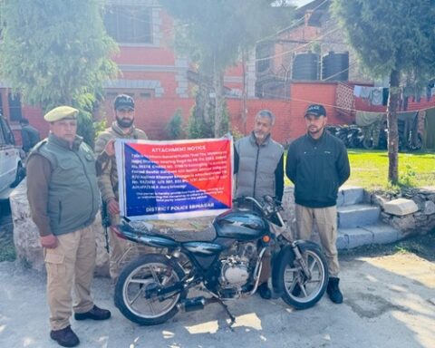 Police Attaches Vehicle Under UAPA in Anantnag