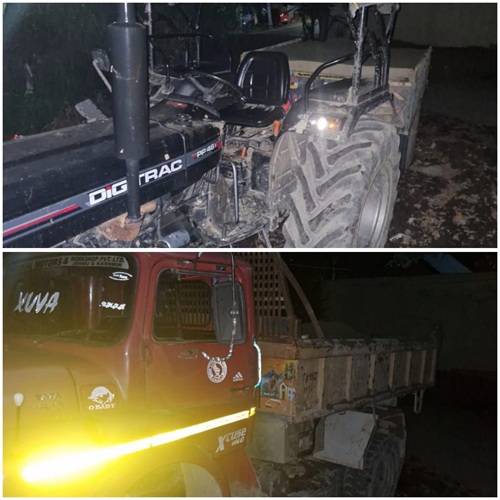 GANDERBAL POLICE SEIZES 02 VEHICLES INVOLVED IN ILLEGAL EXTRACTION & TRANSPORTATION OF MINERALS.
